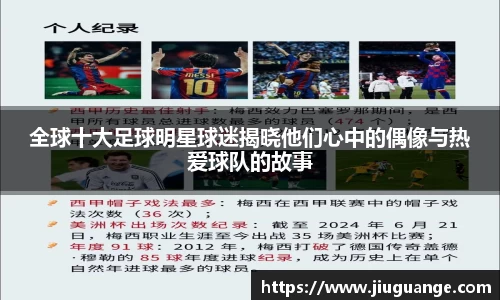 全球十大足球明星球迷揭晓他们心中的偶像与热爱球队的故事
